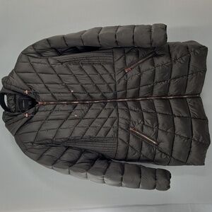 Lane Bryant Quilted Hooded Puffer Jacket -Green